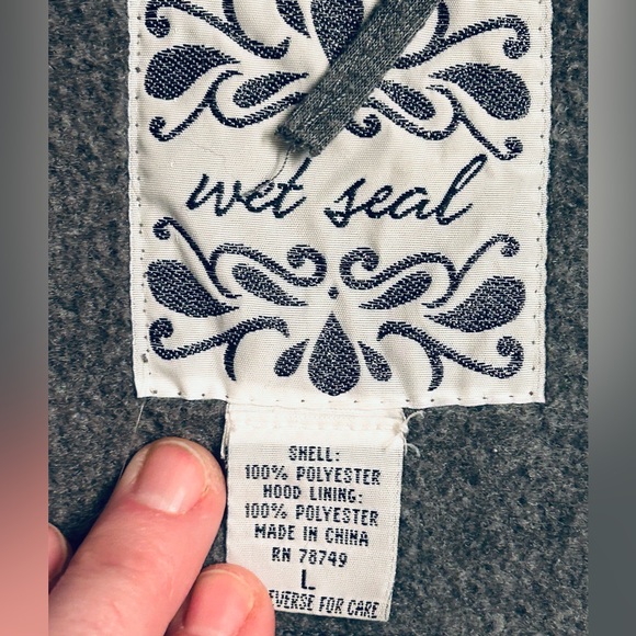 Ladies Wet Seal pea coat, size L - Picture 2 of 3